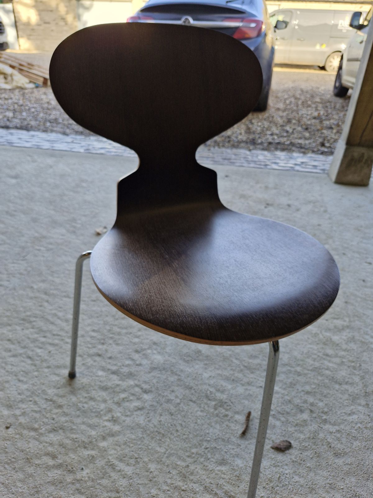 Ant Chair 3100 Dark Stained Oak, 3 Leg, Designed By Arne Jacobs For Fritz Hansen photo 250.0