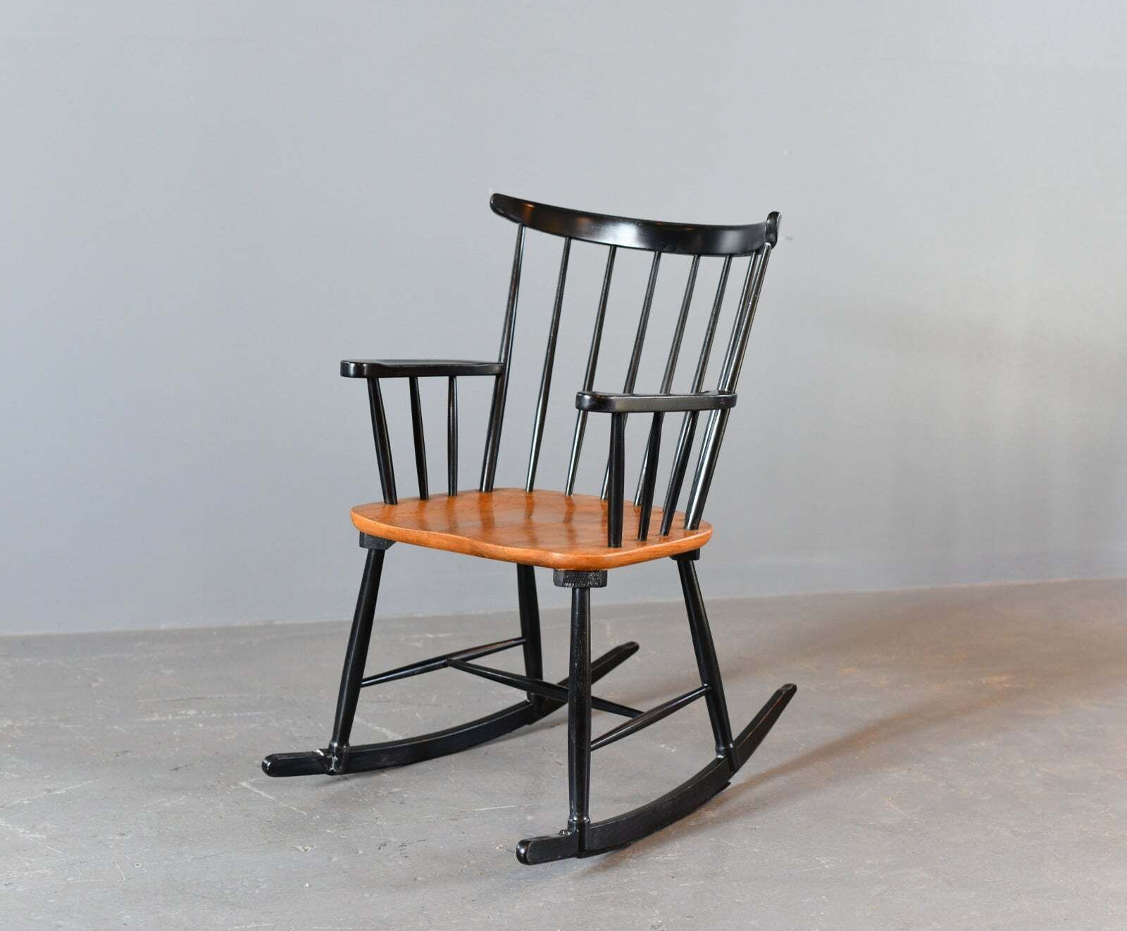 Mid Century Rocking Chair By Ilmari Tapiovaara Circa 1950s photo for sale