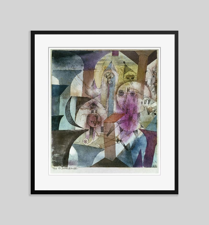 Paul Klee 'Astral Automations' Archival Pigment Print Framed In Black