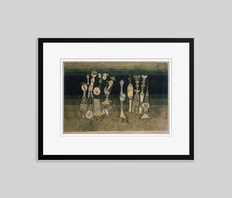 Paul Klee 'Comedy' Archival Pigment Print Framed In Black