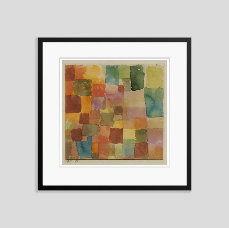 Paul Klee 'Untitled' Archival Pigment Print Framed In Black