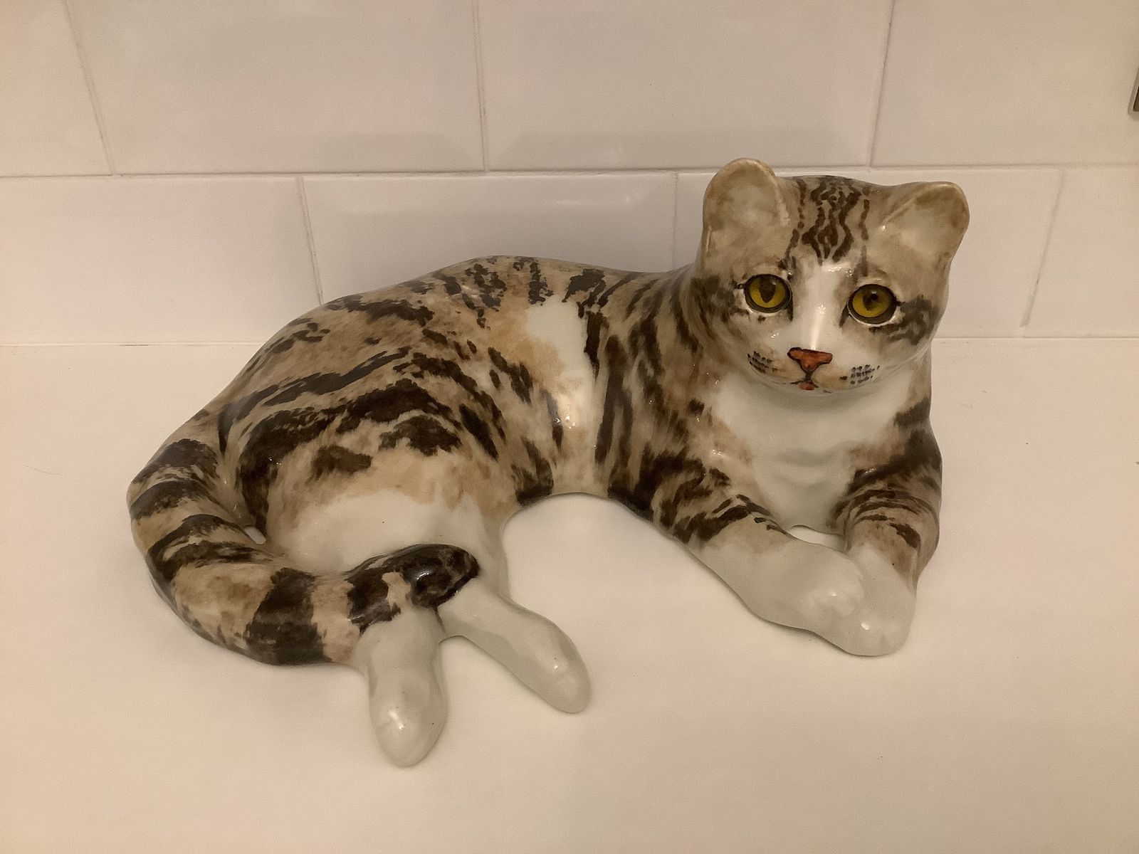 Large Winstanley Size 7 Glass Eye Cat . photo furniture