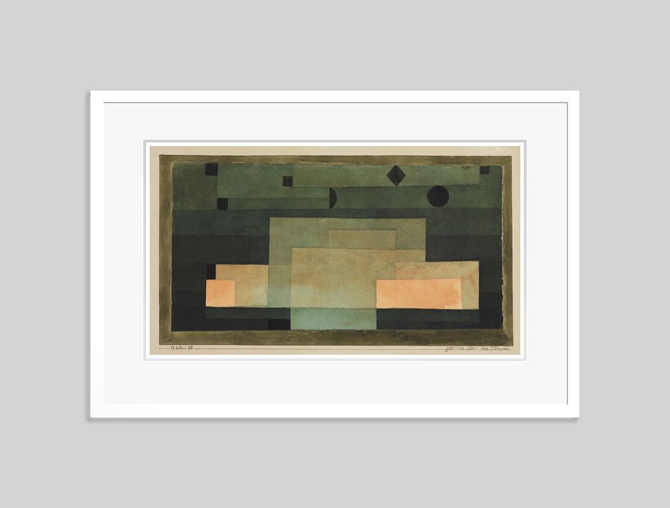 Paul Klee 'The Firmament Above The Temple' Archival Pigment Print Framed In White
