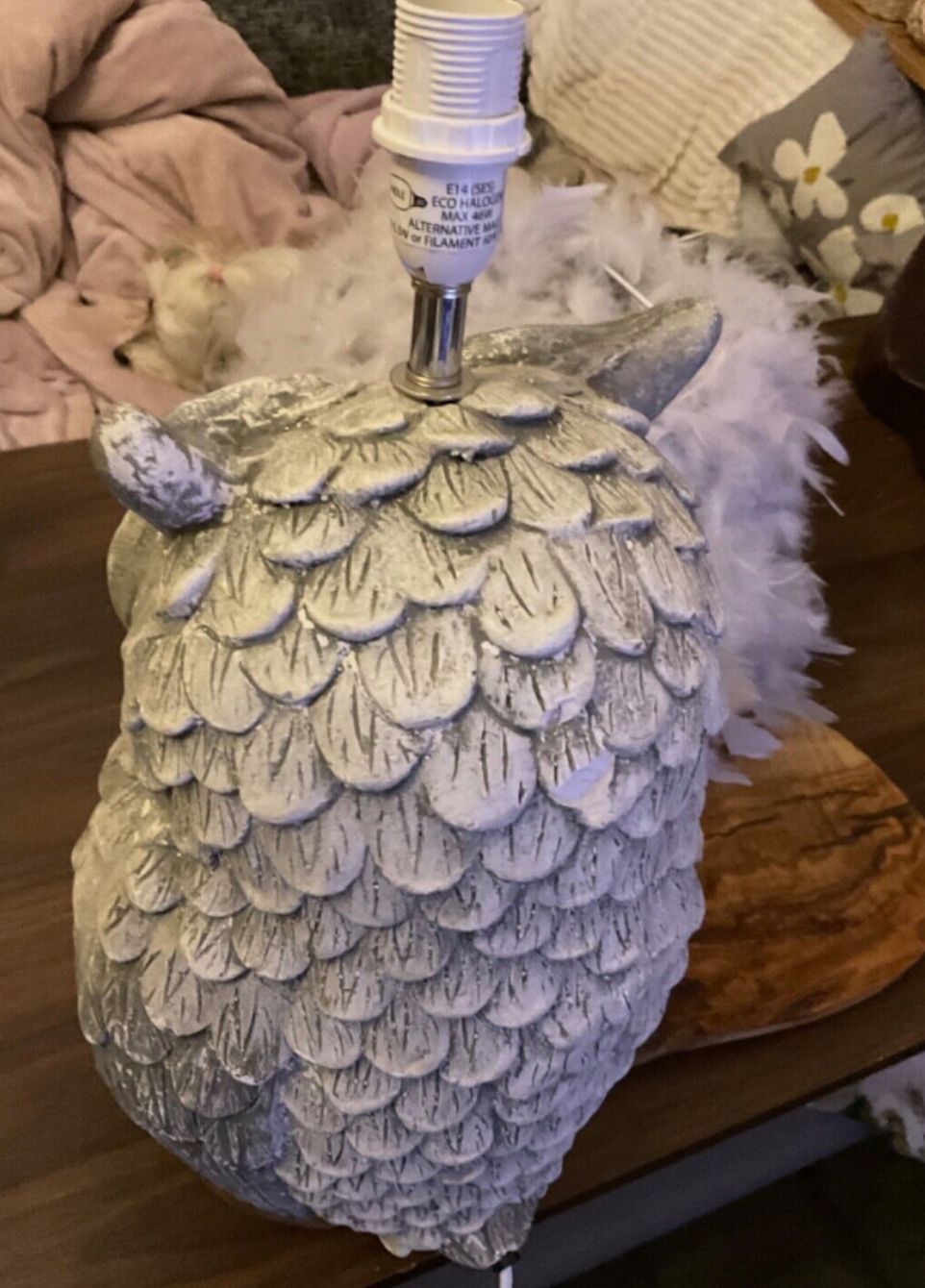 Owl Table Lamp One Of A Kind Handcrafted Bird Lamp photo for sale