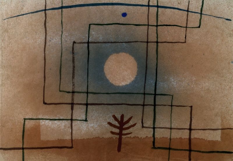 Paul Klee 'Plant According To Rules' Archival Pigment Print Framed In White photo furniture
