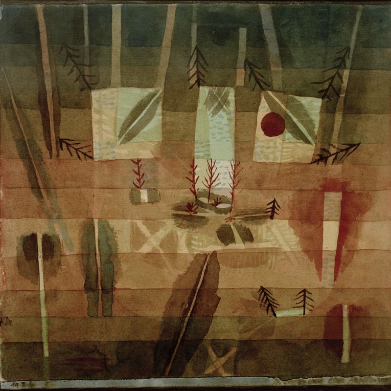 Paul Klee 'Physiognomy Of A Field' Archival Pigment Print Framed In White photo furniture