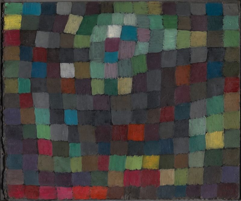 Paul Klee 'May Picture' Archival Pigment Print Framed In White photo furniture