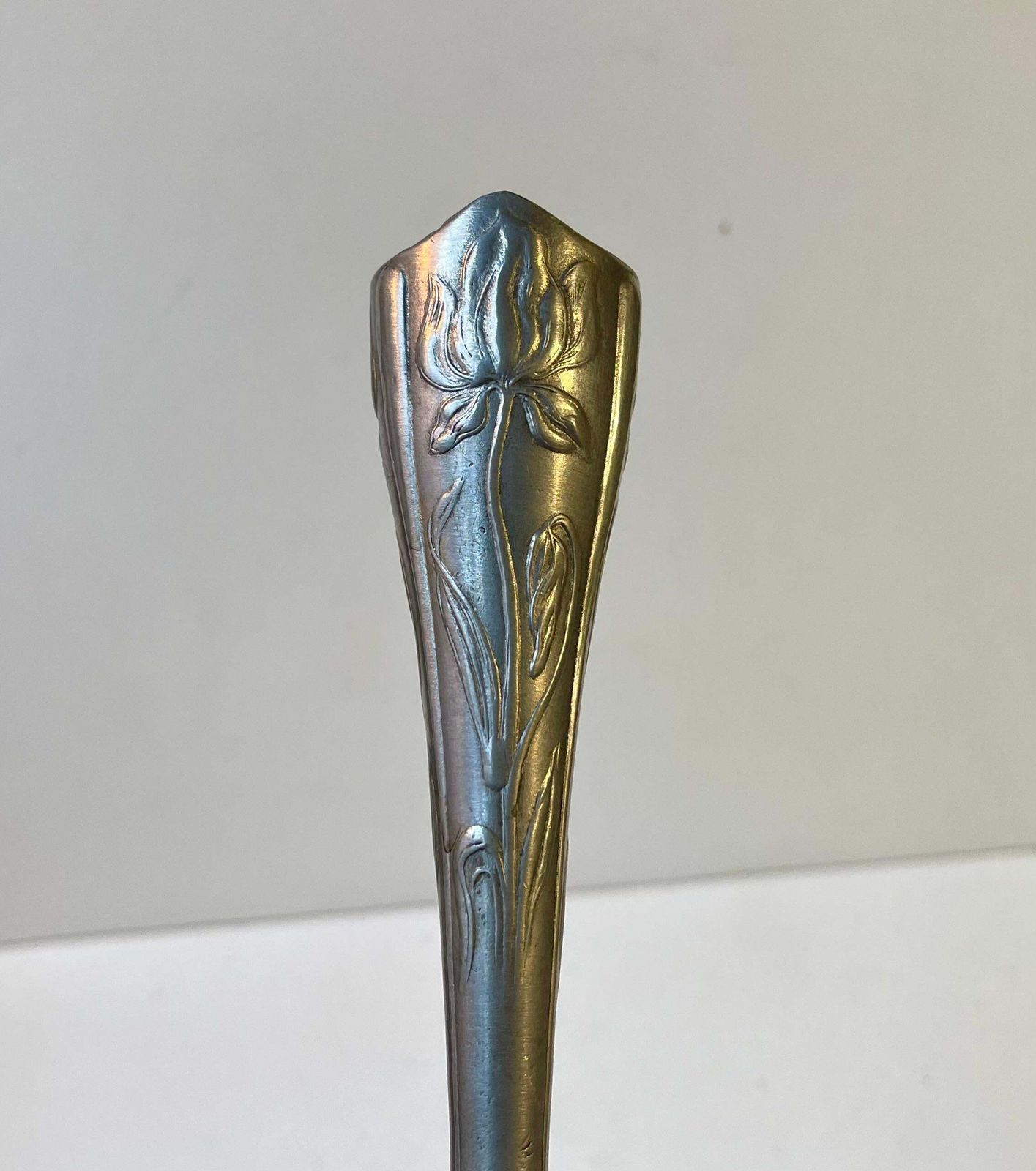 Art Nouveau Kayserzinn Pewter Iris Vase By Hugo Leven photo furniture