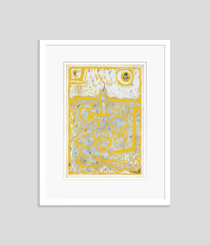 Paul Klee 'Candlestick' Archival Pigment Print Framed In White