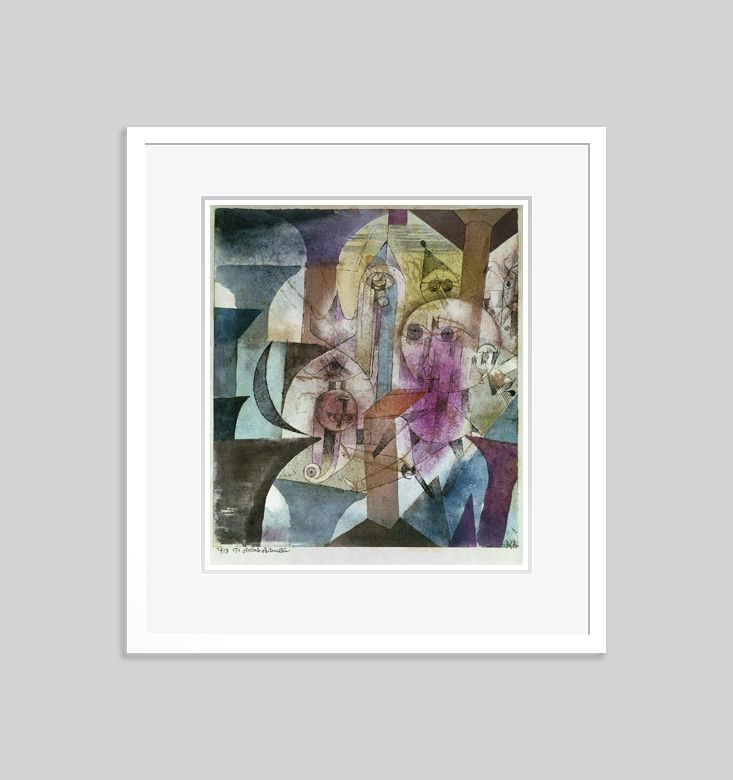 Paul Klee 'Astral Automations' Archival Pigment Print Framed In White
