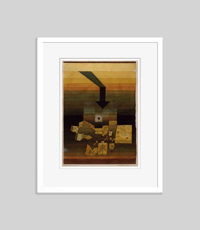 Paul Klee 'Affected Place' Archival Pigment Print Framed In White