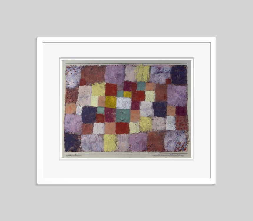 Paul Klee 'A Sound Of Northern Flora' Archival Pigment Print Framed In White