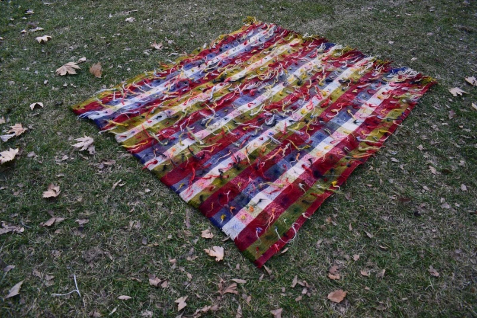Angora Filikli Rug, 1970s, Vintage photo Textiles