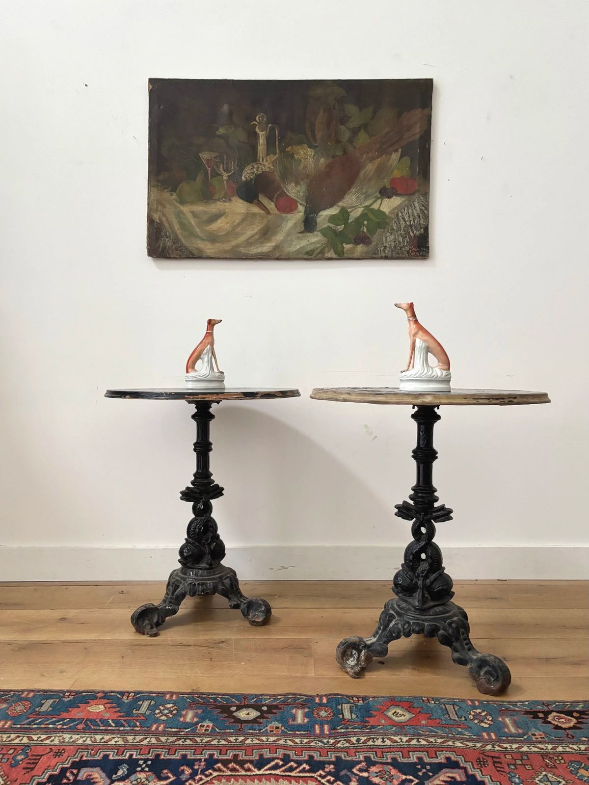 Pair Early 20th Century French Bistro Tables