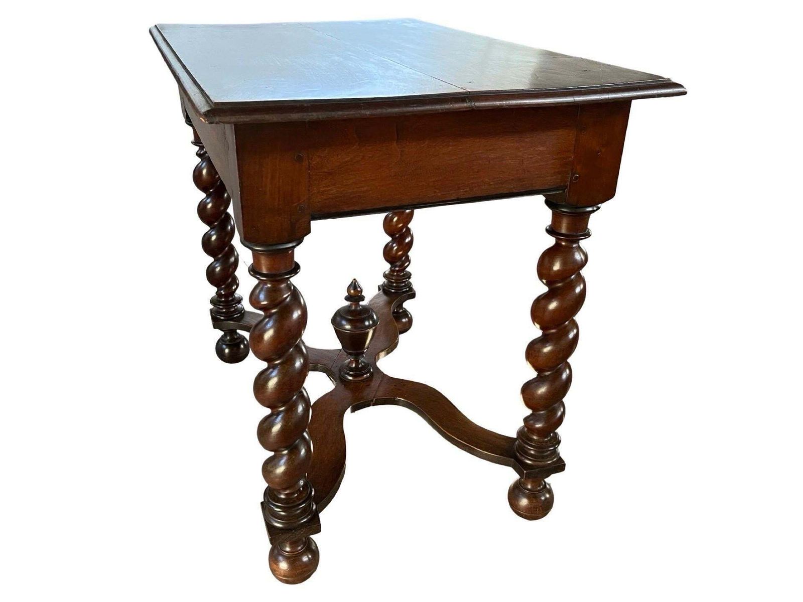 18th Century French Louis XIII Walnut And Chestnut Side Table photo Furniture