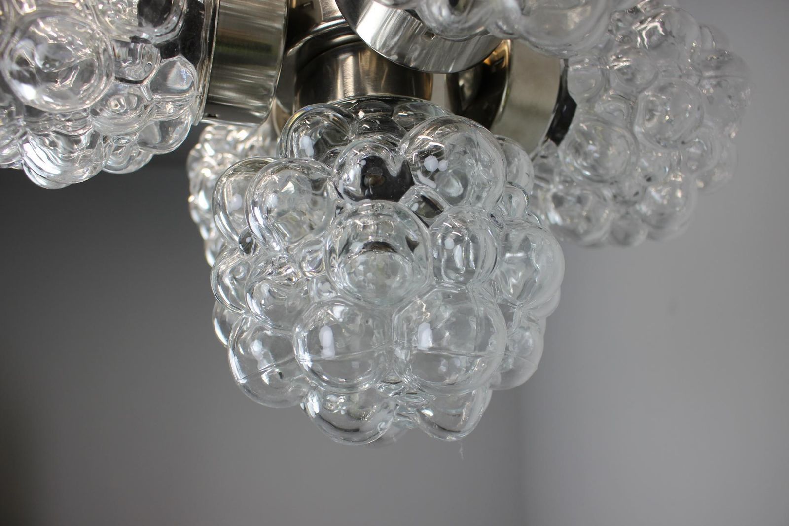 photo furniture Bubble Glass Chandelier By Kamenický šenov, Czechoslovakia, 1970s