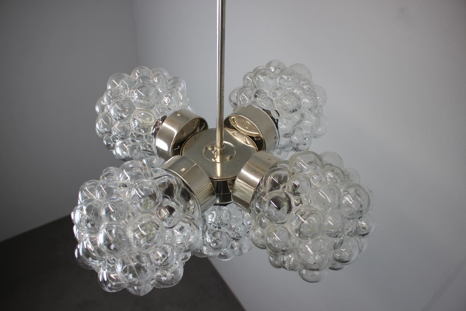 photo for sale Bubble Glass Chandelier By Kamenický šenov, Czechoslovakia, 1970s