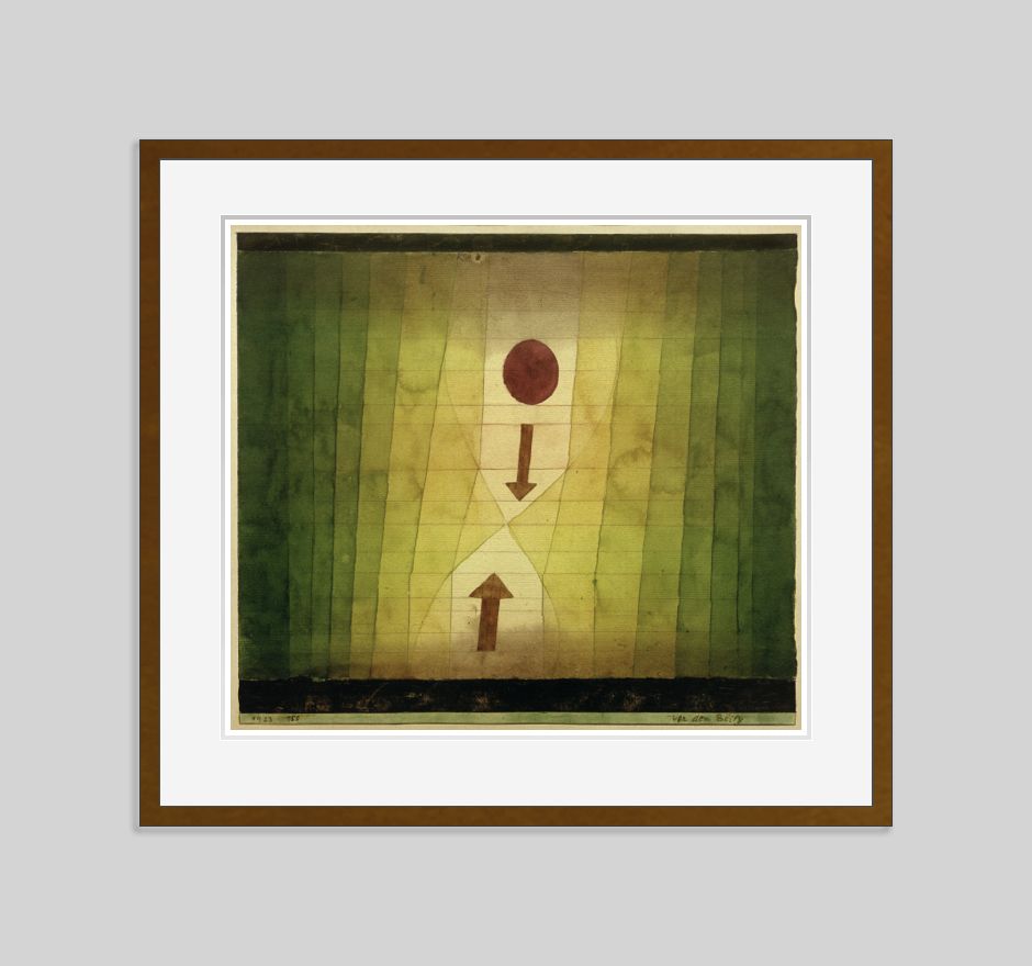 Paul Klee 'Before The Lightning' Archival Pigment Print Framed In Brown