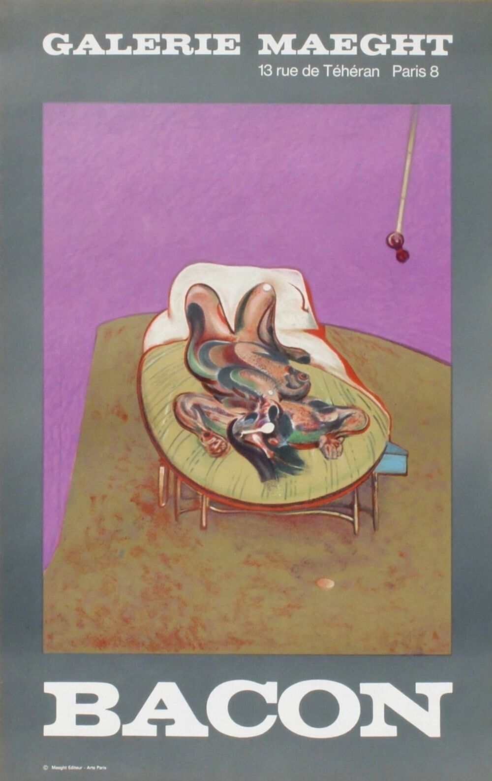 Francis Bacon Poster Poster Poster Exhibition Paris 1966 Galerie Maeght