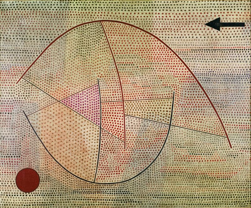 Paul Klee 'In Copula' Archival Pigment Print Framed In Brown photo furniture