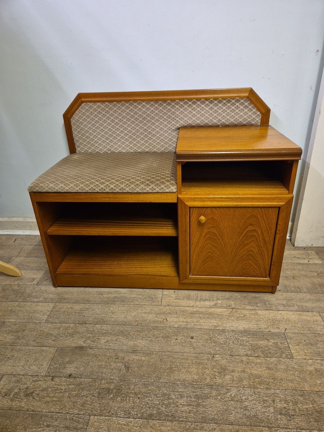 Vintage/Retro/Mid Century Teak Telephone Seat By William Lawrence photo furniture