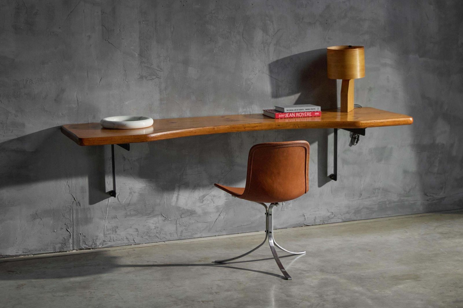 Wall Mounted Desk By Charlotte Perriand, France, 1950s photo for sale