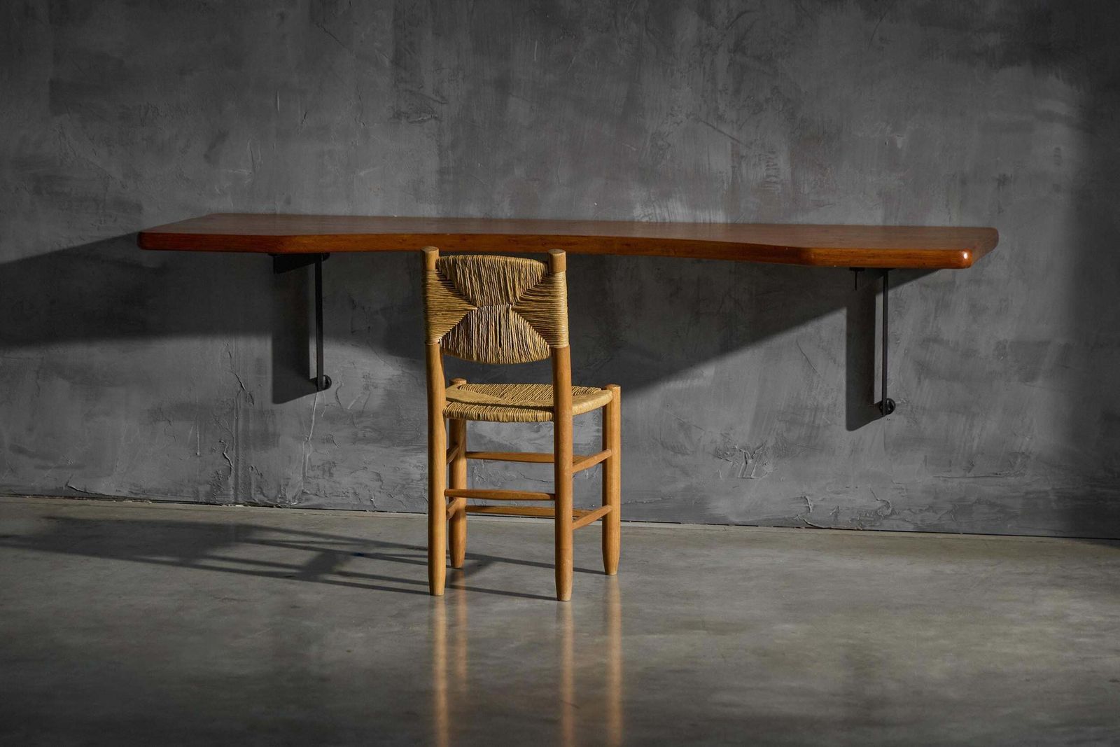 Wall Mounted Desk By Charlotte Perriand, France, 1950s photo 22160.0