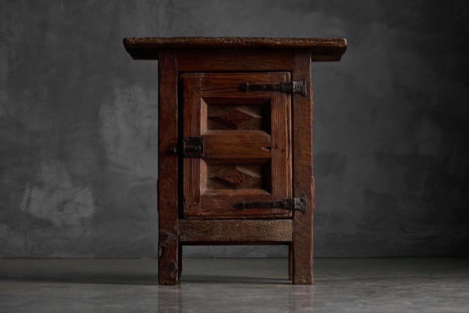 Antique Rustic Oak Cabinet, France, 19th Century photo Furniture