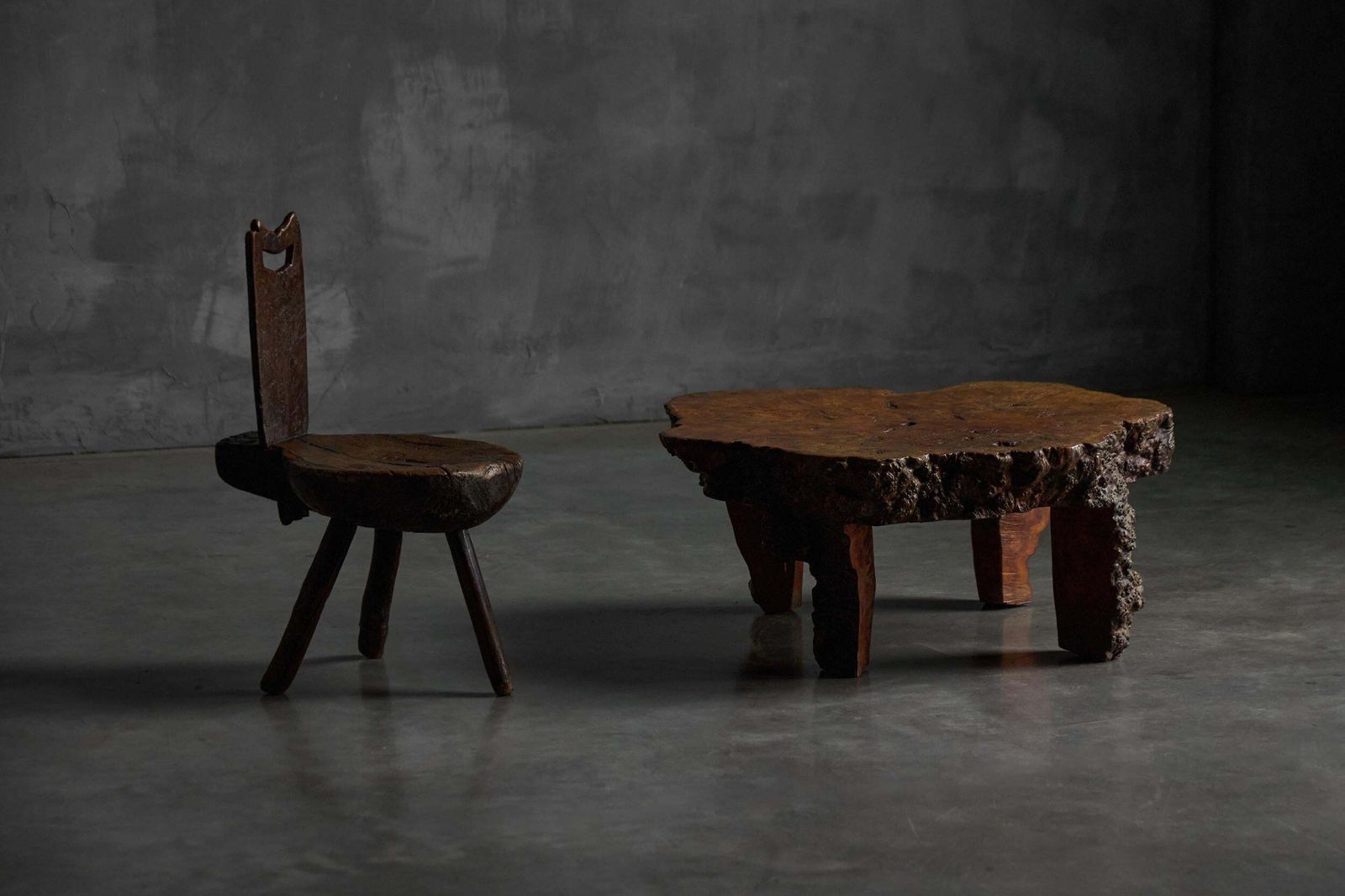 Organic Burl Wood Coffee Table, France, 1950s photo Furniture