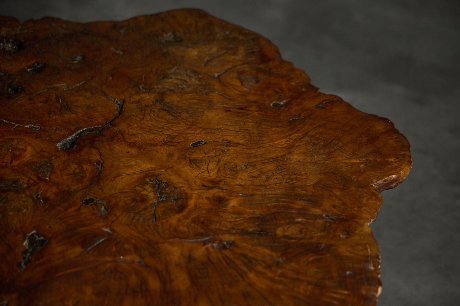 Organic Burl Wood Coffee Table, France, 1950s photo vinterior