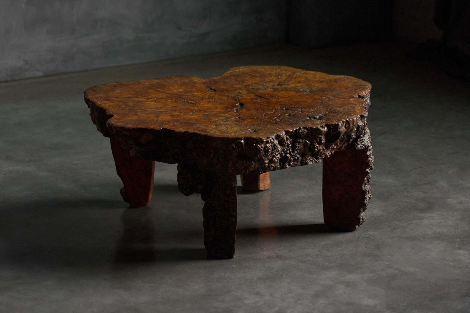 Organic Burl Wood Coffee Table, France, 1950s photo buy