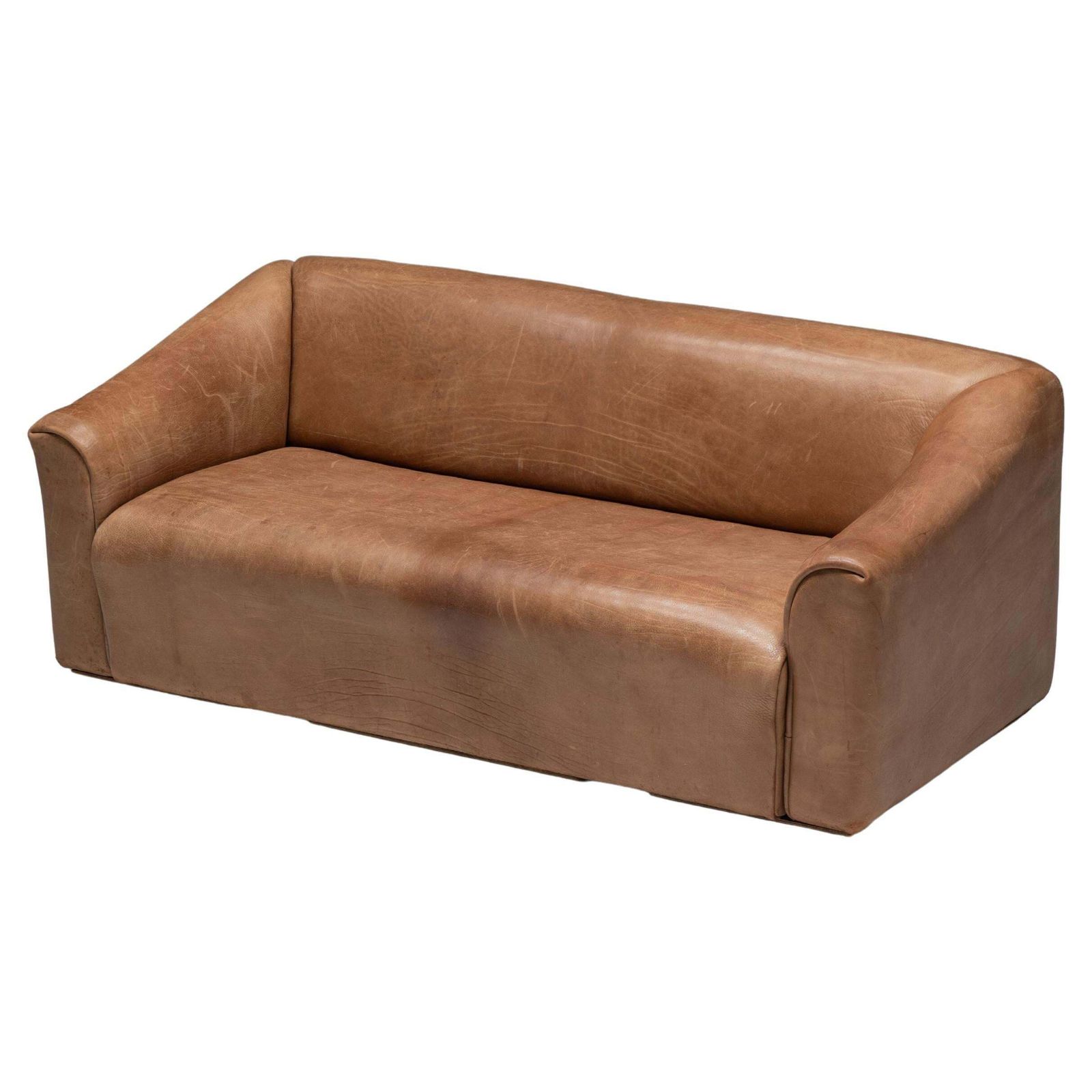 De Sede Ds 47 Bullhide Leather Sofa, Switzerland, 1970s