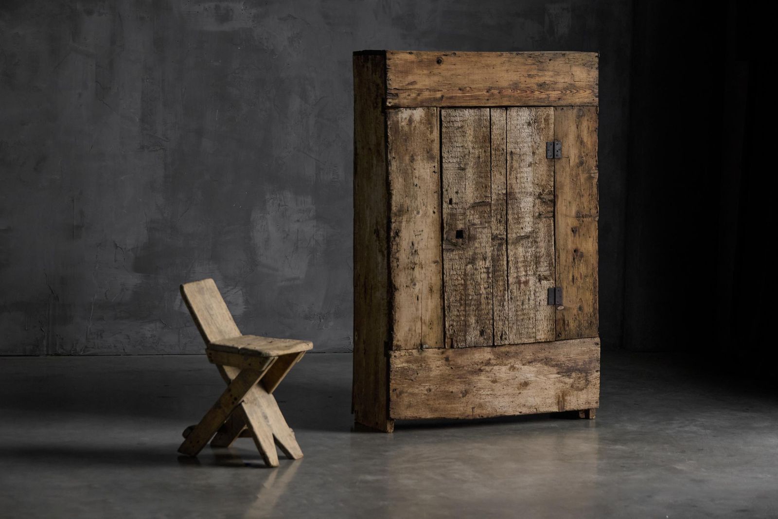 Rustic Art Populaire Cabinet, France, 19th Century photo Furniture
