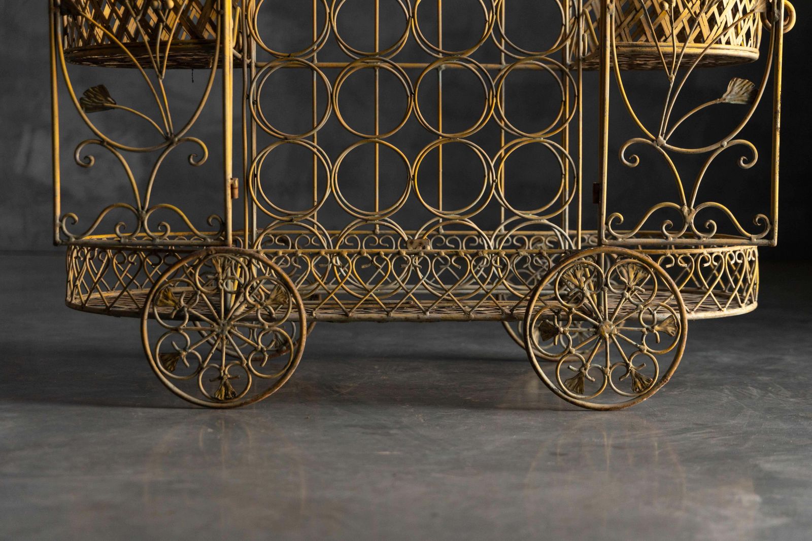 Antique Cast Iron Serving Trolley, France, Early 20th Century photo buy