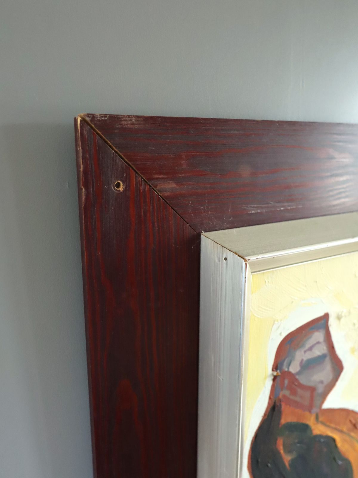 photo furniture The Exchange Oil Painting, Mid 20th Century
