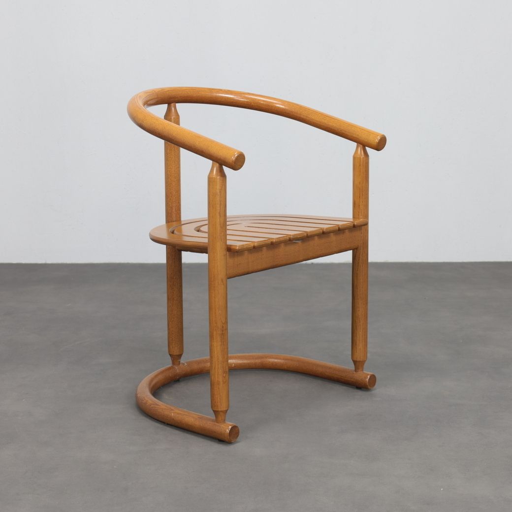 Set Of 6 Bentwood Dining Chairs By Allmilmö, 1980s photo for sale