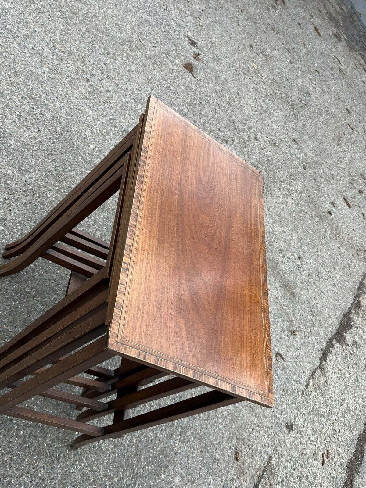 Victorian Inlaid Mahogany Quartetto Nest. Perfect Coffee / Lamp Tables photo Furniture