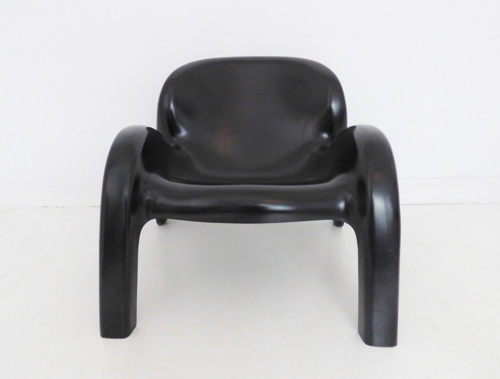 Stunning Vintage Peter Ghyczy Gn2 Black Space Age Lounge Chair 1970 photo Furniture