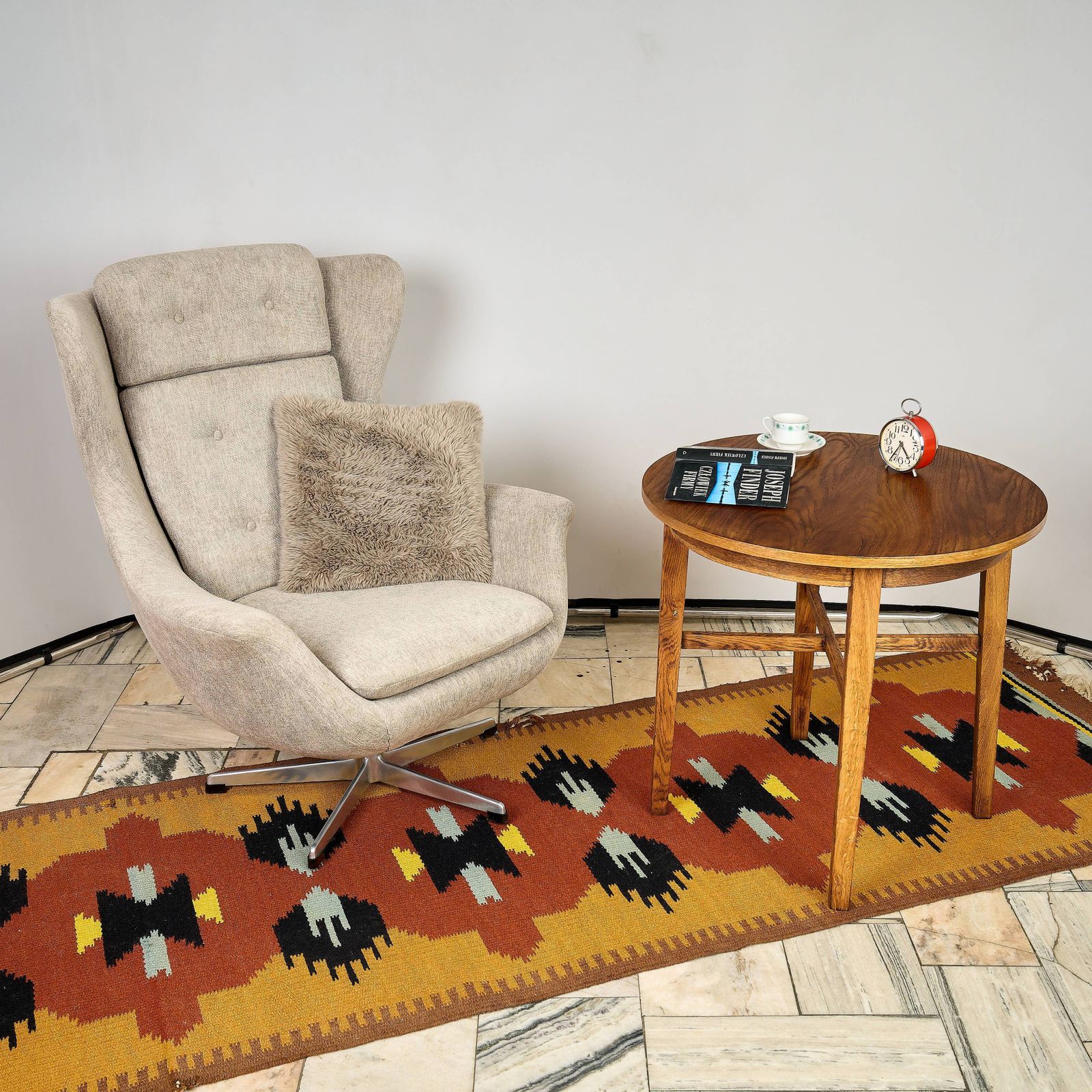 Ushak Swivel Chair By Up Zavody 1960s Czechoslovakia photo for sale
