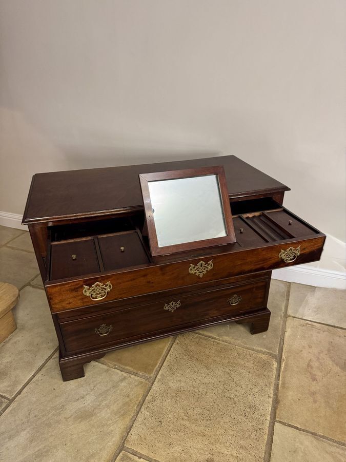 Excellent Quality Antique George III Mahogany Gentleman's Chest photo furniture