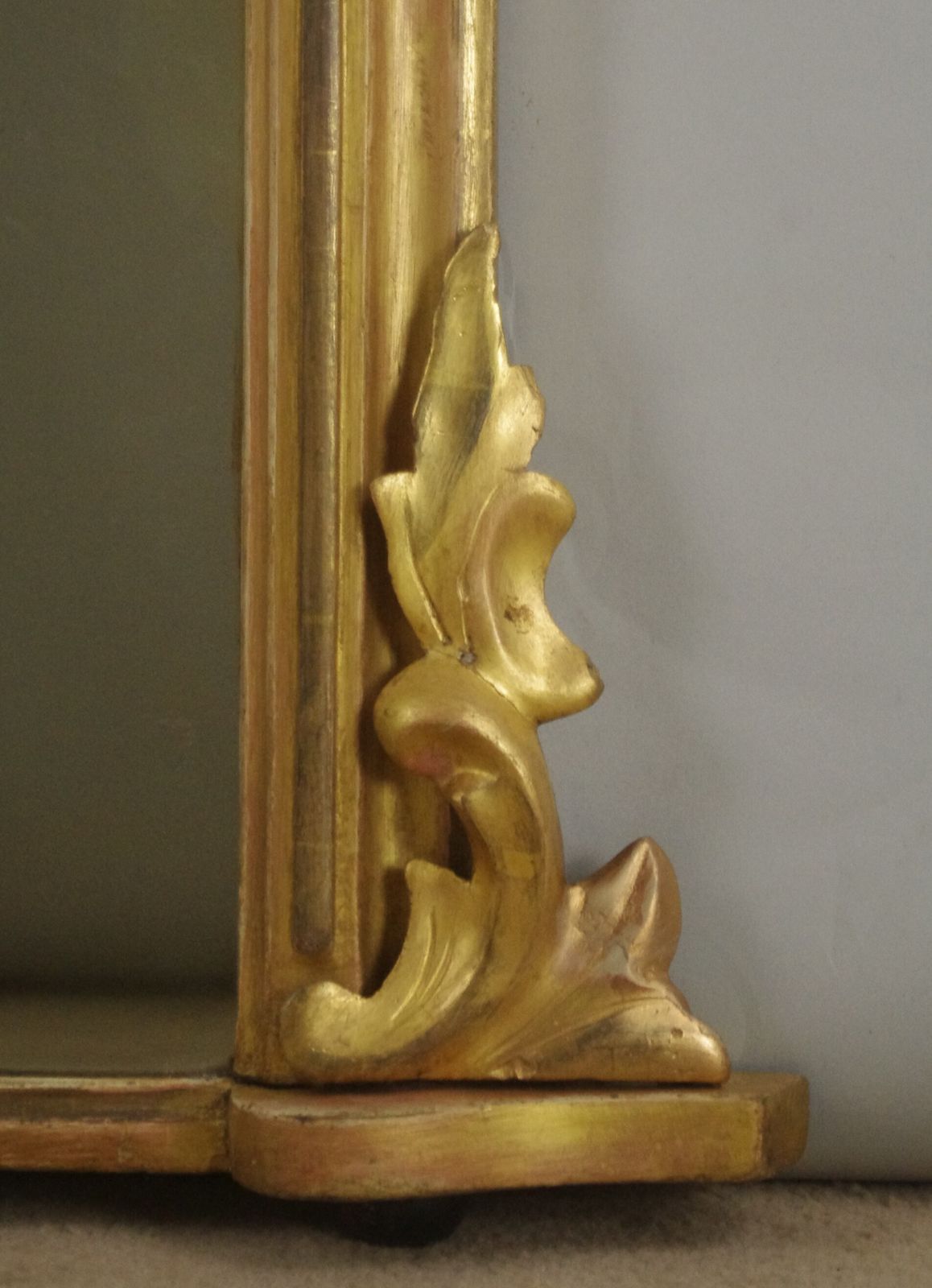 Victorian Giltwood Arch Top Overmantle Mirror photo vinterior
