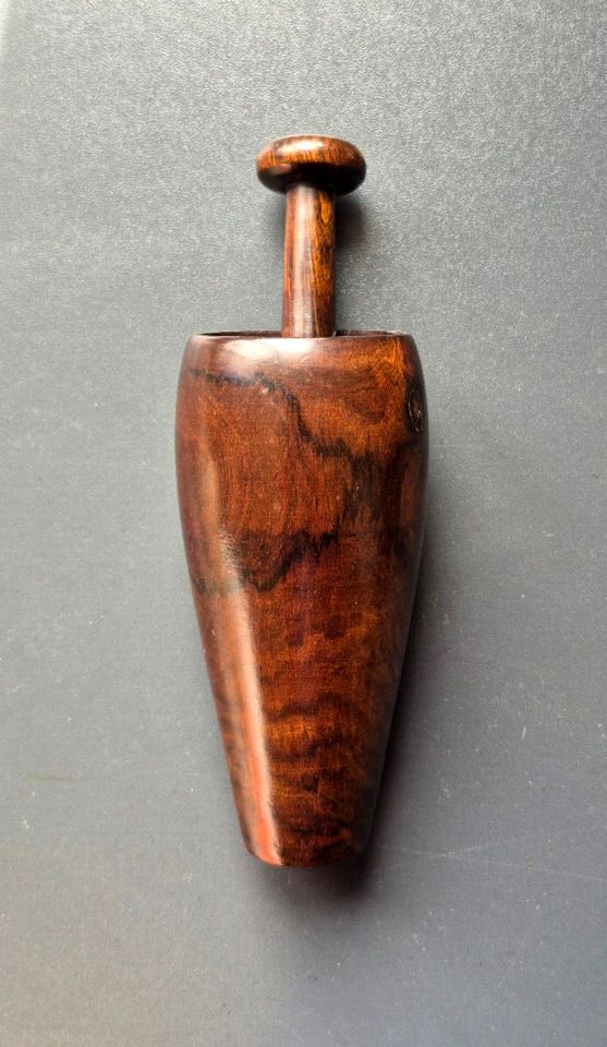 Beautiful Lignum Vitae Apothecary / Snuff Pestle And Mortar, English, Early 19th Century photo Home Decor