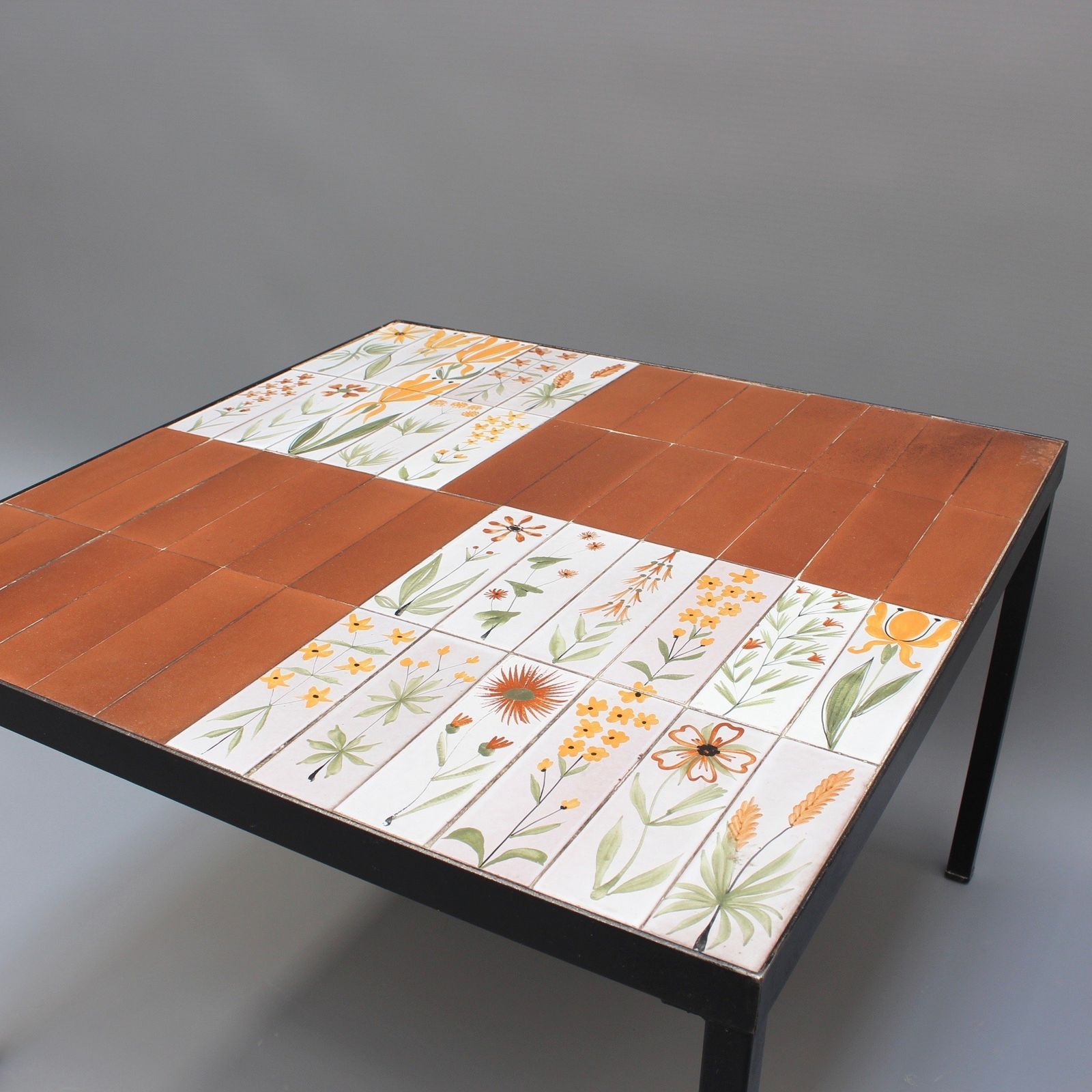 Coffee Table With Decorative Ceramic Tiles By Roger Capron (Circa 1970s) photo 720.0