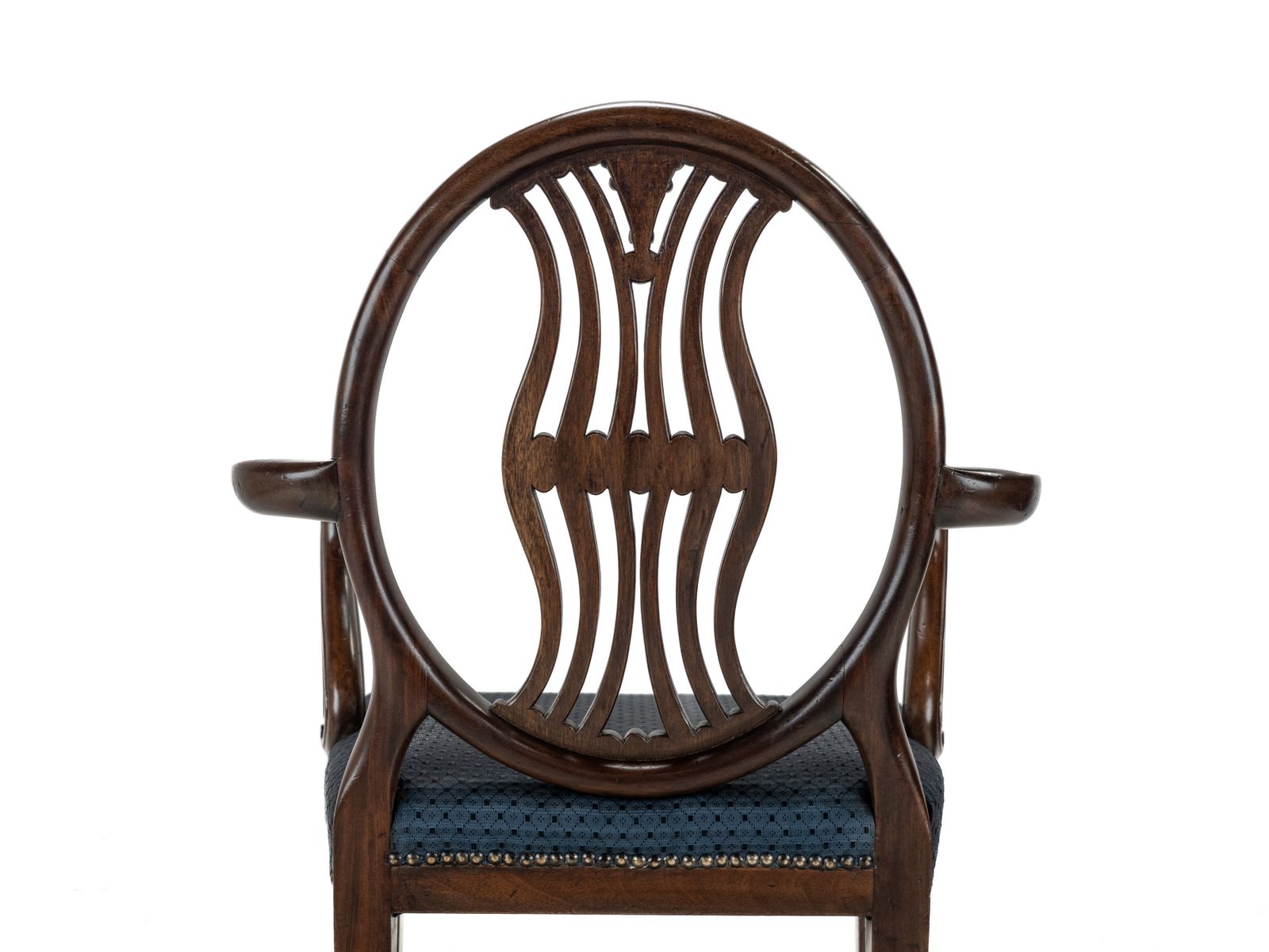 Pair Of Late 19th Century Mahogany Hepplewhite Style Armchairs (Carvers), C.1870 photo for sale