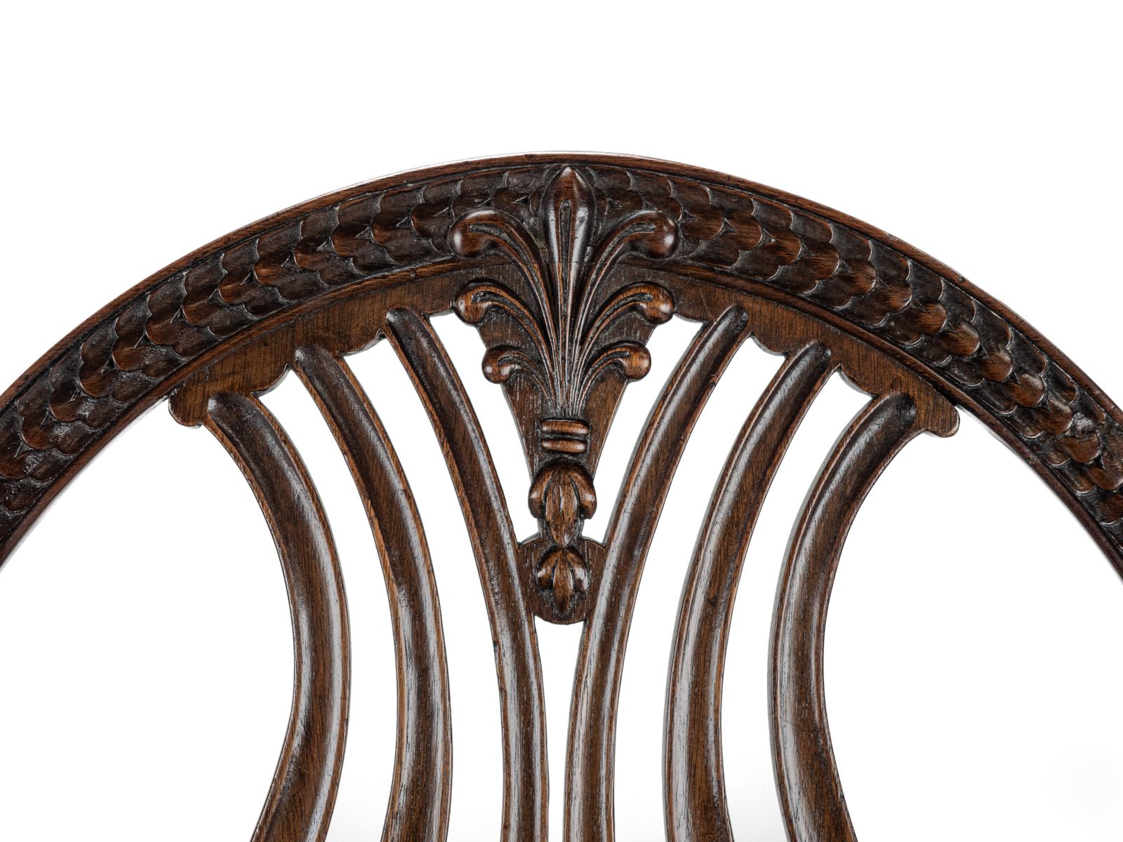 Furniture Pair Of Late 19th Century Mahogany Hepplewhite Style Armchairs (Carvers), C.1870 photo
