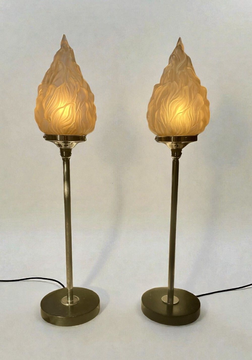 A Pair Of Tall Art Deco Lamps photo 1450.0