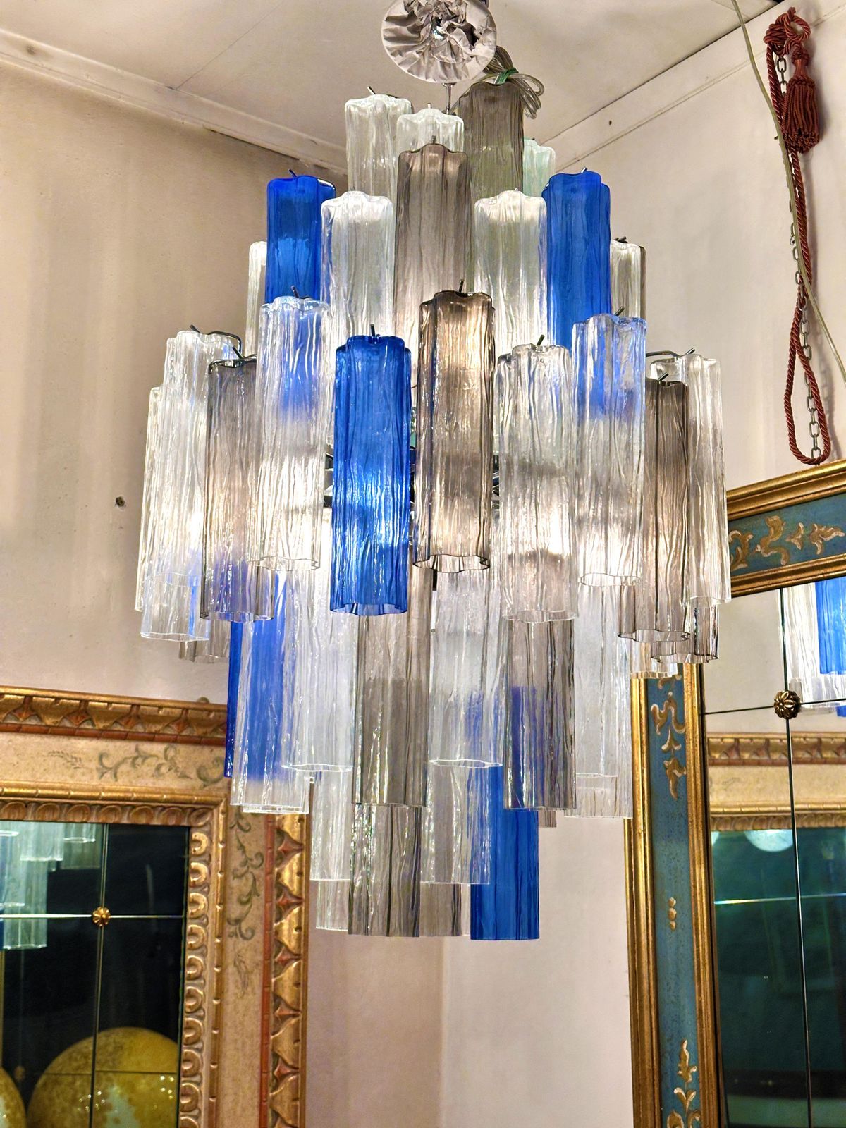 Contemporary Modern “Tronchi” Murano Glass Sputnik Chandelier By Simoeng photo 6272.0