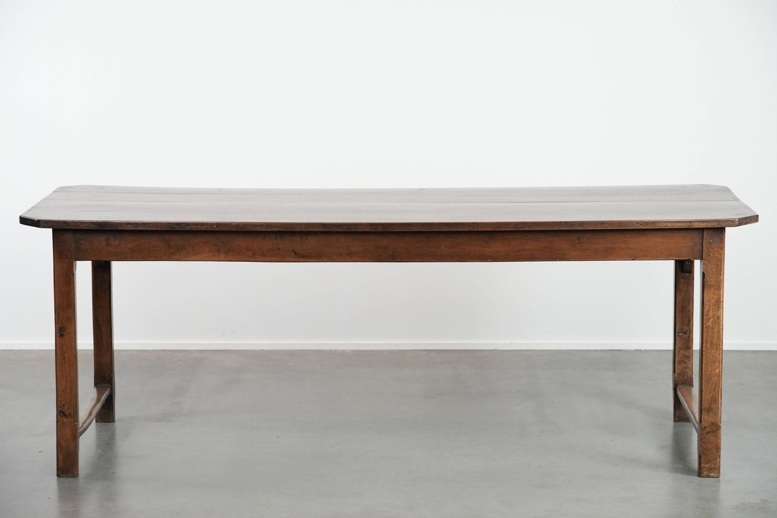Beautiful Antique French Dining Table For 4 To 6 People From The Late 18th/Early 19th Century With An Oak Top, A Drawer And A Bread/Pull Out Shelf photo furniture