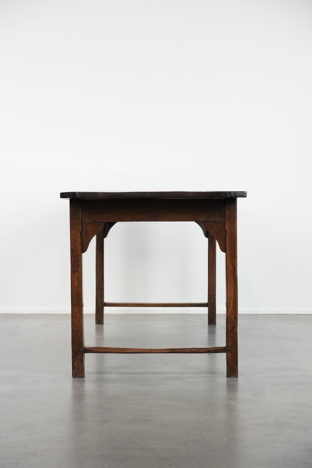 Beautiful Antique French Dining Table For 4 To 6 People From The Late 18th/Early 19th Century With An Oak Top, A Drawer And A Bread/Pull Out Shelf photo Furniture