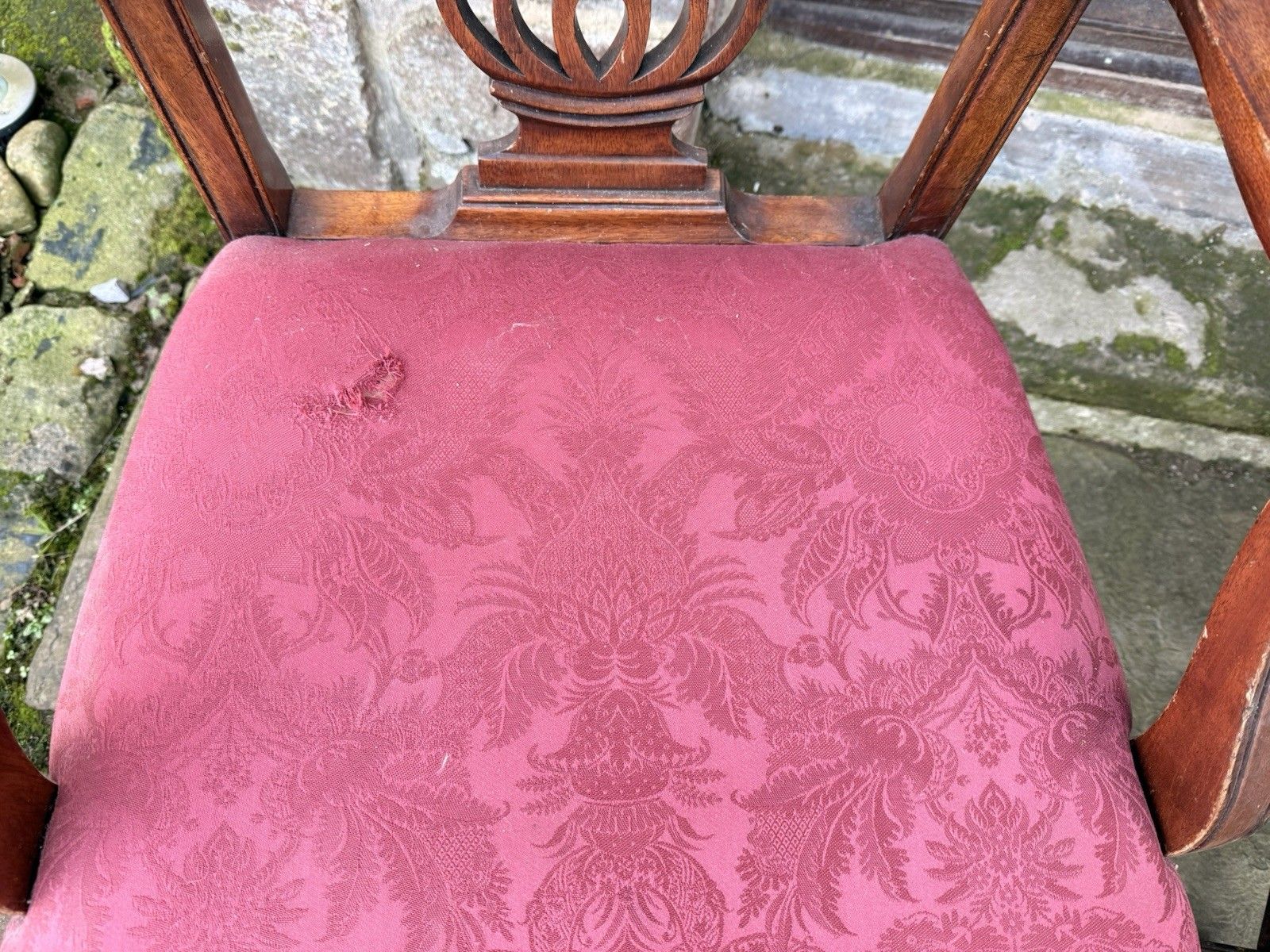 499.0 Chippendale Vintage Chairs Elbow Armchairs Diner Chairs X 12 Restoration 20th C photo